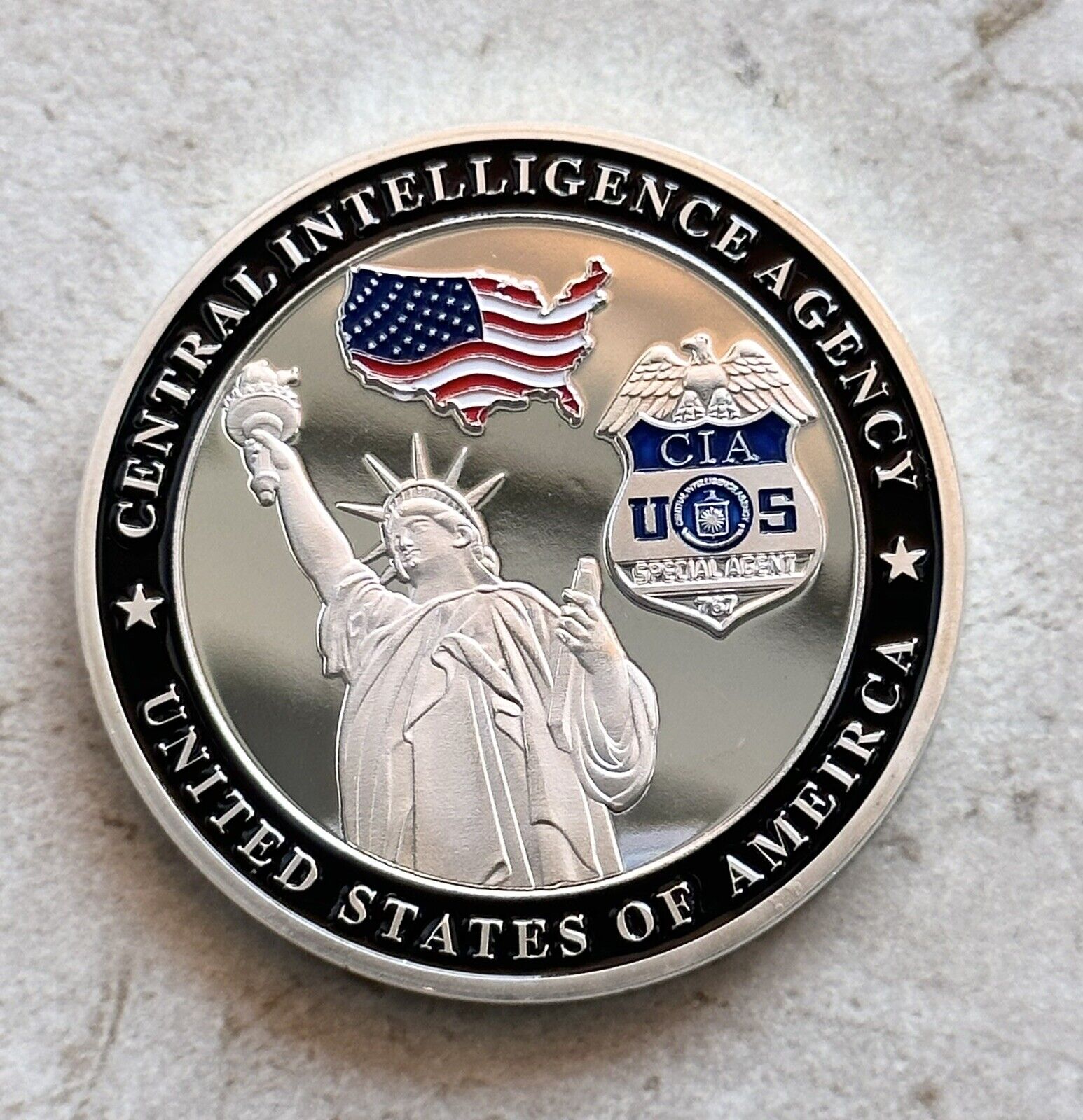 CIA We Are The Nation's First Line of Defense Silent Warriors Challenge Coin