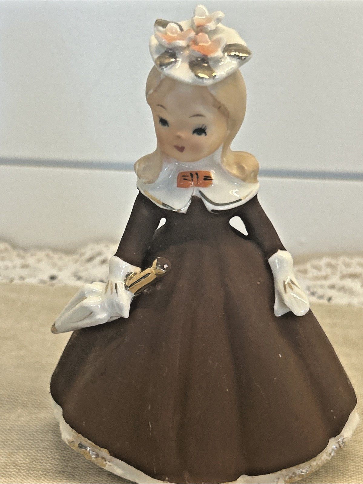Vintage 1950s Girls Dressed In her Sunday Best Figurine 4.5\