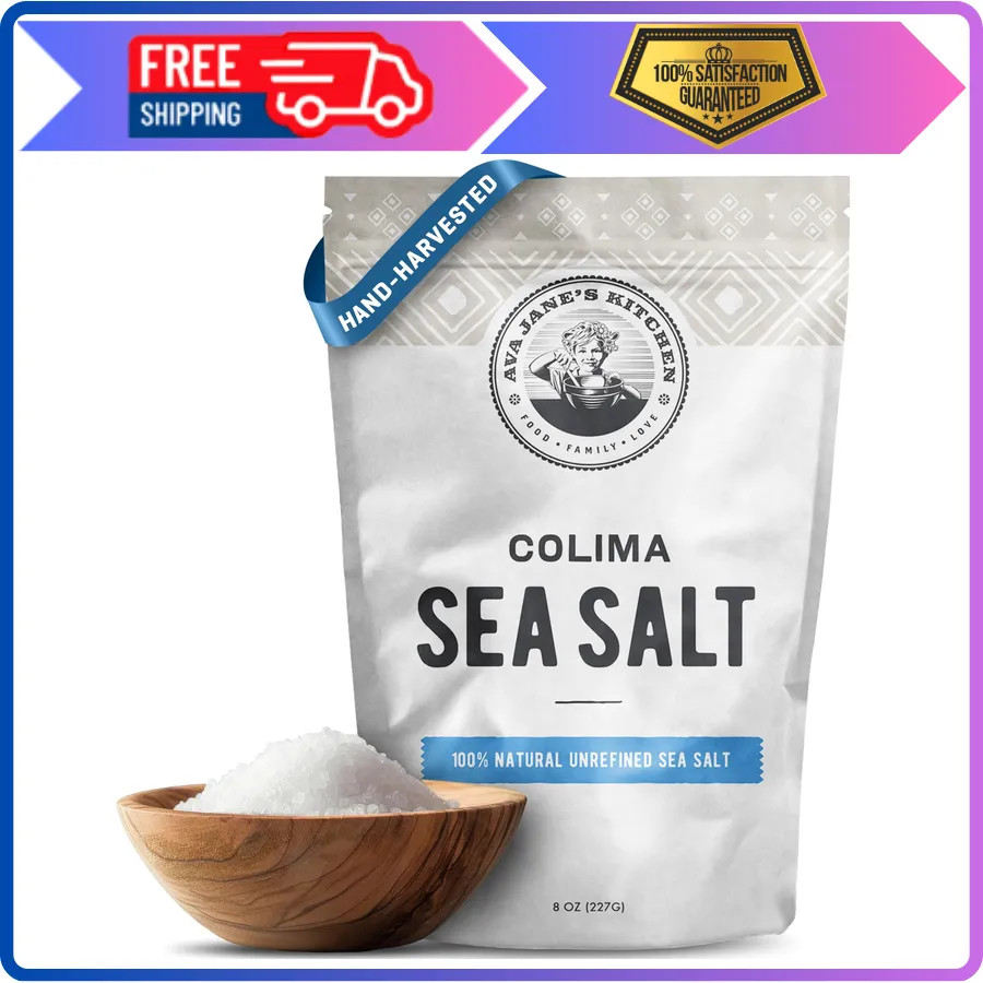 Ava Jane\'s Kitchen Colima Coarse Sea Salt, 227 Servings Ava Jane\'s Kitchen Colima Coarse Sea Salt, 227 Servings
