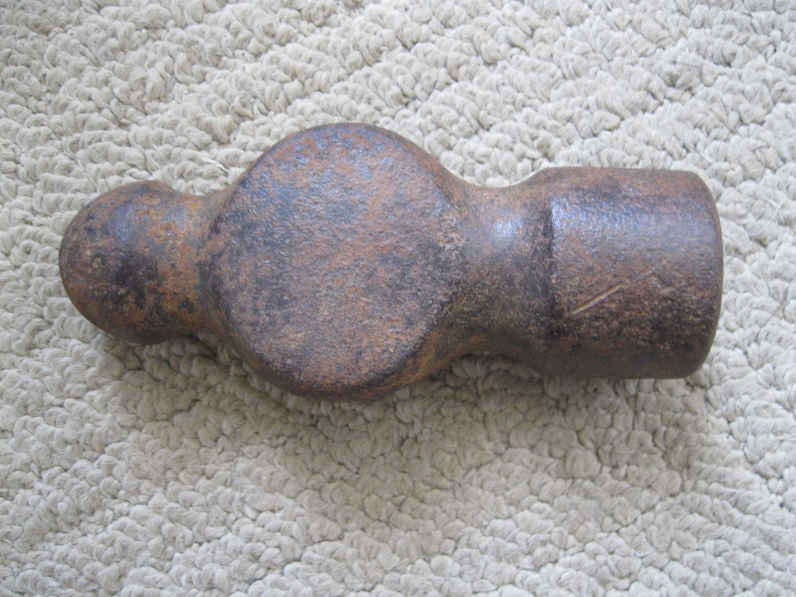Vintage Heavy Ball Peen Hammer Head Only  31 ounces