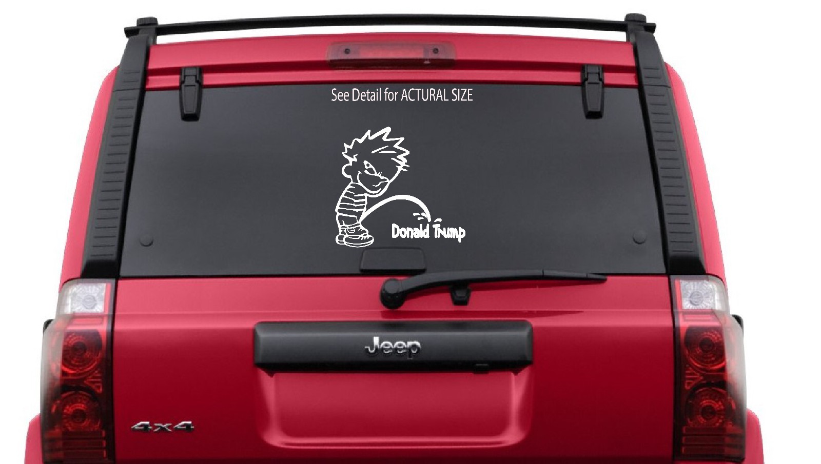 Donald Trump Republican Decal Sticker Bumper anti Donald Funny 