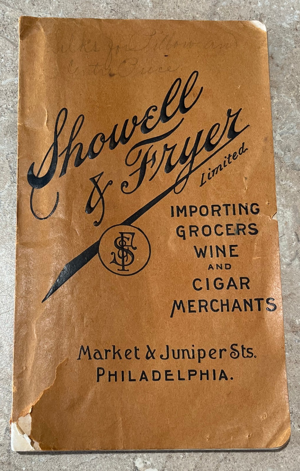 Vintage 1903 Showell & Fryer LTD Grocers Wine & Cigar Merchants Catalog RARE