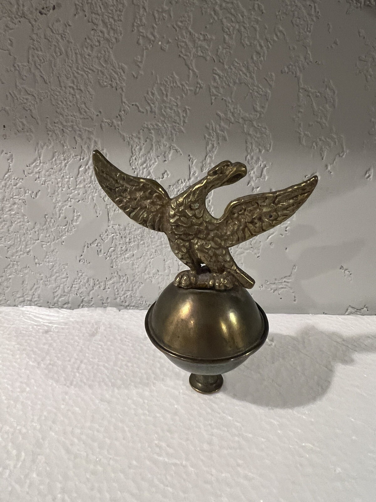 ANTIQUE/VINTAGE GRANDFATHER/WALL CLOCK EAGLE BRASS TOP FINIAL