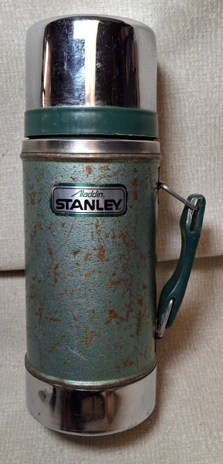 Vintage 1997 Aladdin Stanley Thermos A-1350B 24oz Green Wide Mouth USA