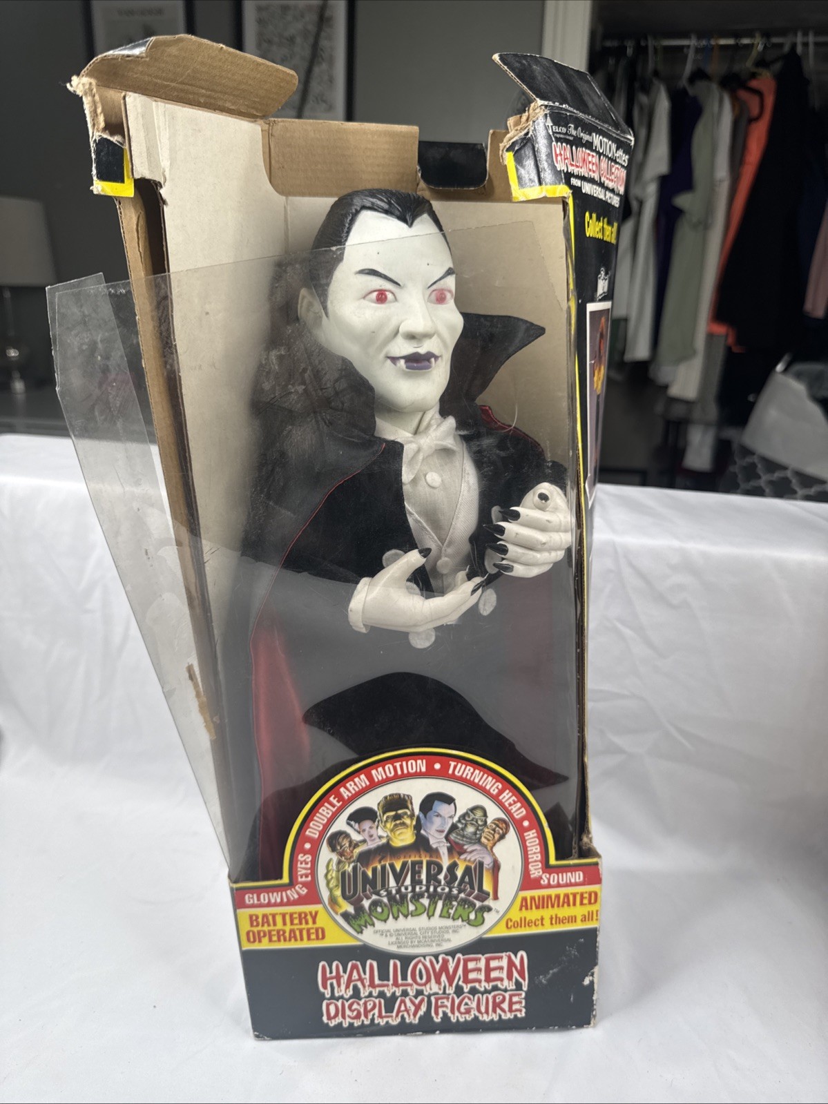 Vintage 1992 Telco Jumbo Universal Motion-ette Dracula Original Box