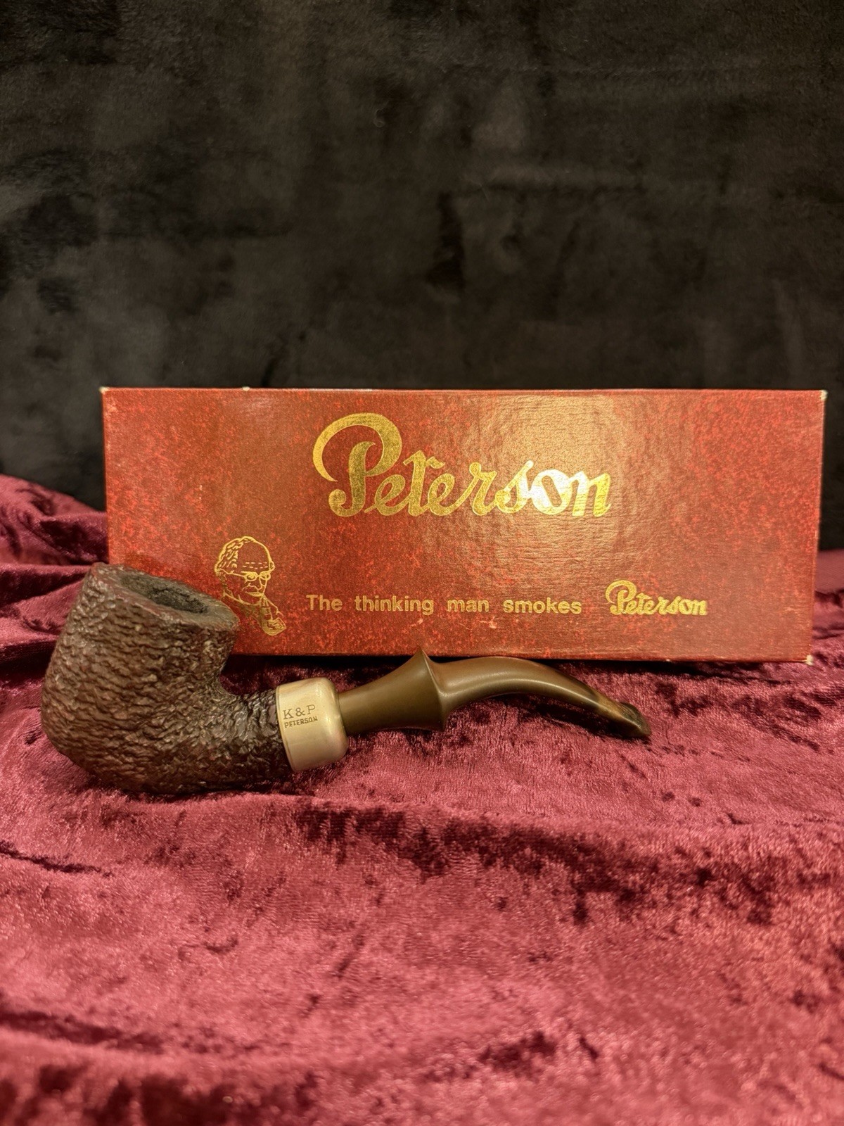 Vintage 1984 Peterson System Standard 301 Sandblast Ireland Pipe Box Receipt