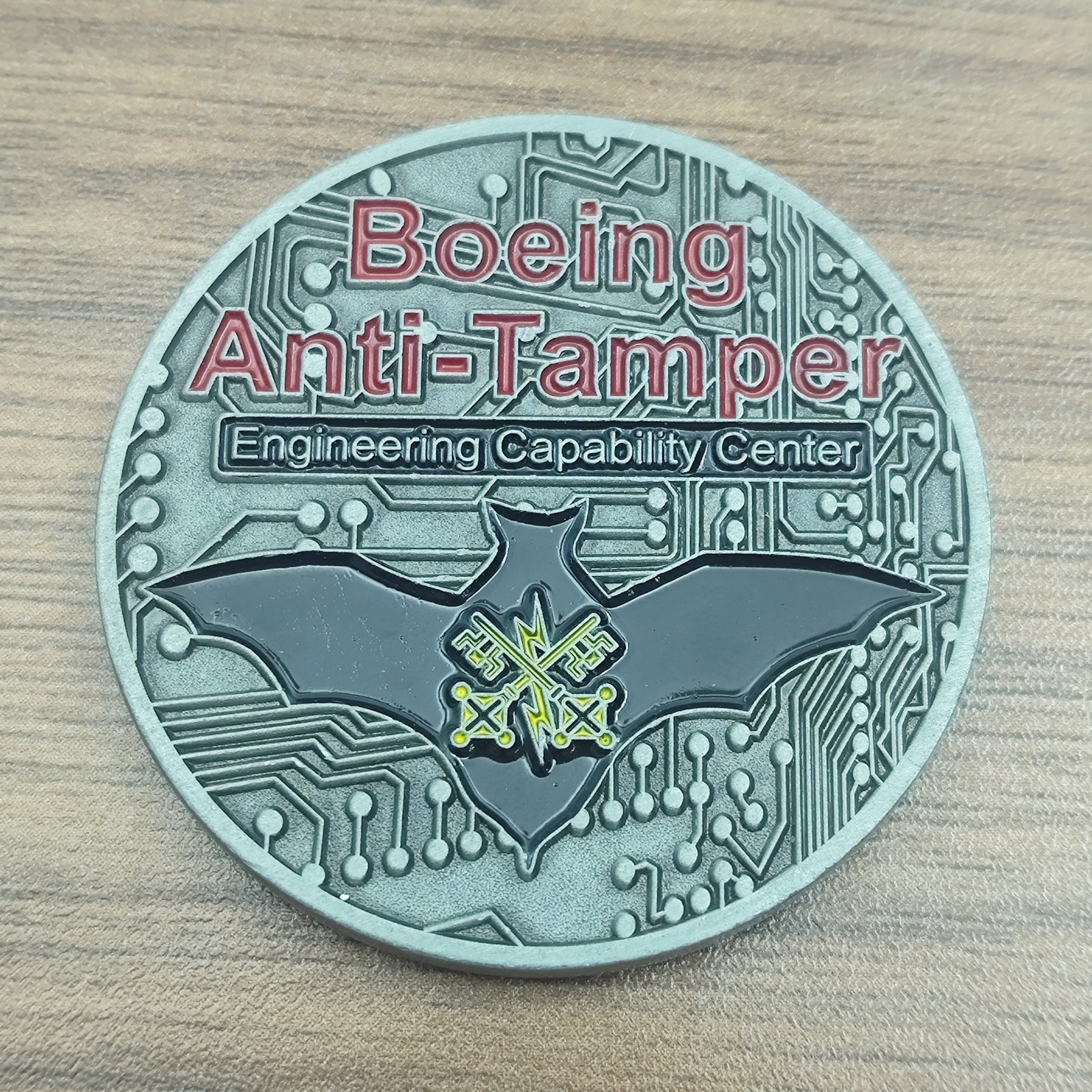 Boeing Anti-Tamper Engineering Center 2019 DoD Conference Challenge Coin