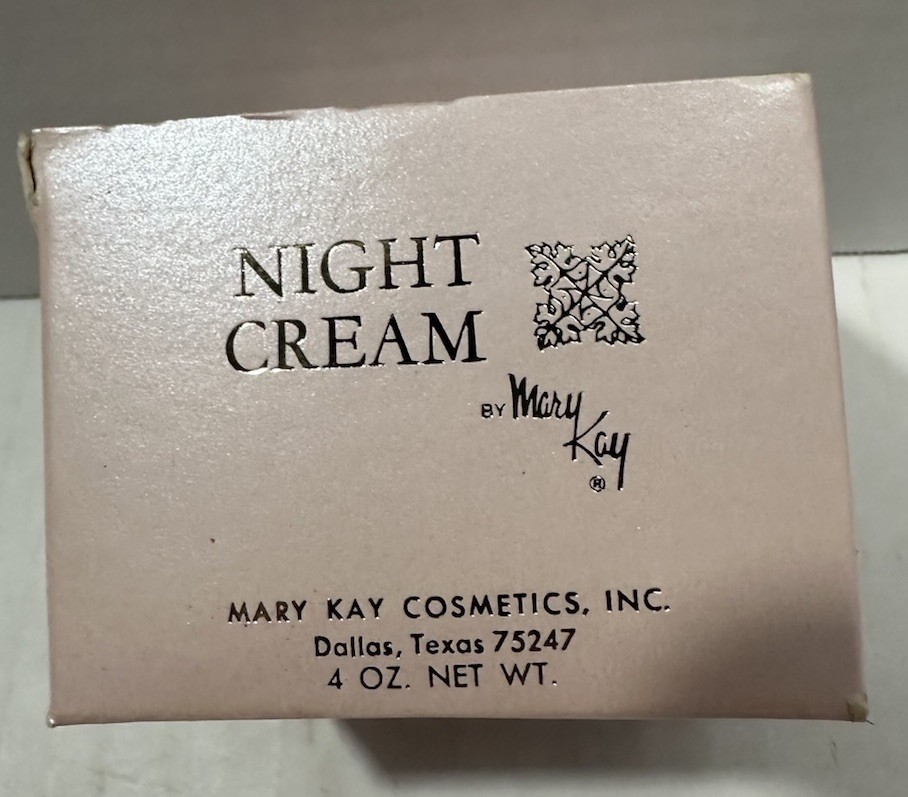 VTG Mary Kay Night Cream 4 Oz NOS New Old Stock Pink Jar w/ Box Rare