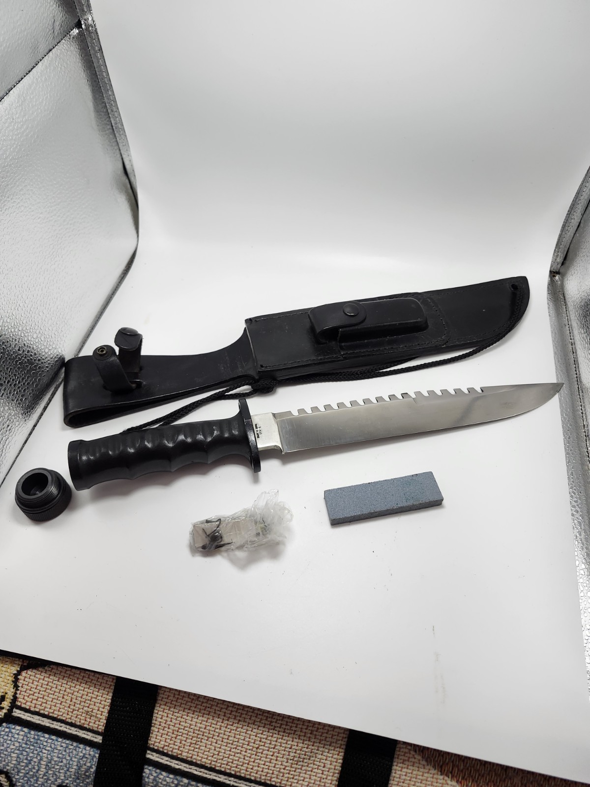 Vintage Parker IMAI K-633 Survival Knife With Sheath Made In Japan
