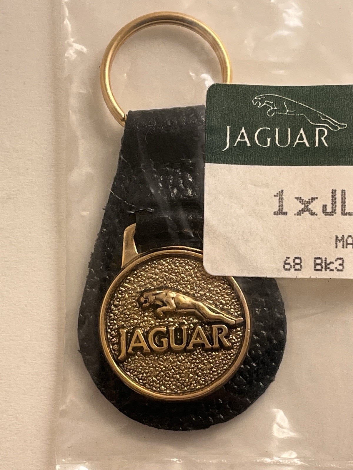 Original Vintage 1980s Jaguar Keyring by Manhattan Windsor Made in England 