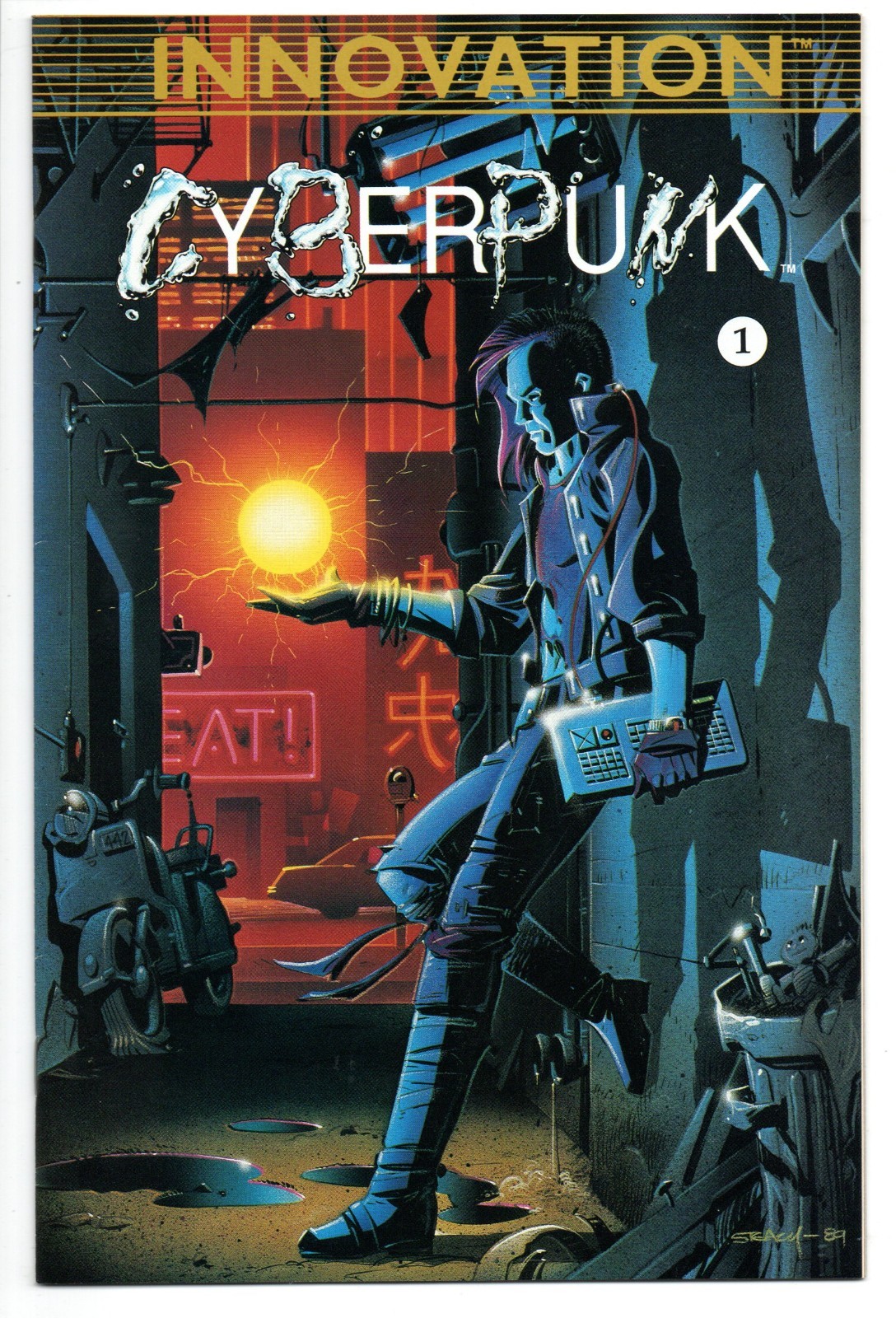 Cyberpunk #1 | Innovation Comics 1989 | NM/NM- Signed by Darryl Banks NO COA