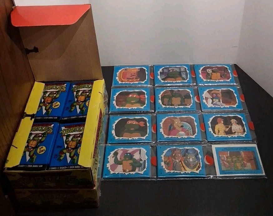 1989-90 Topps Teenage Mutant Ninja Turtles Series 2 Sticker Set *Mild Gum Stains