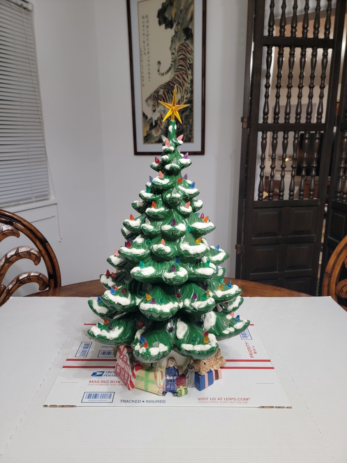 VTG Atlantic Mold Ceramic Christmas Tree 22 VTG Atlantic Mold Ceramic Christmas Tree 22