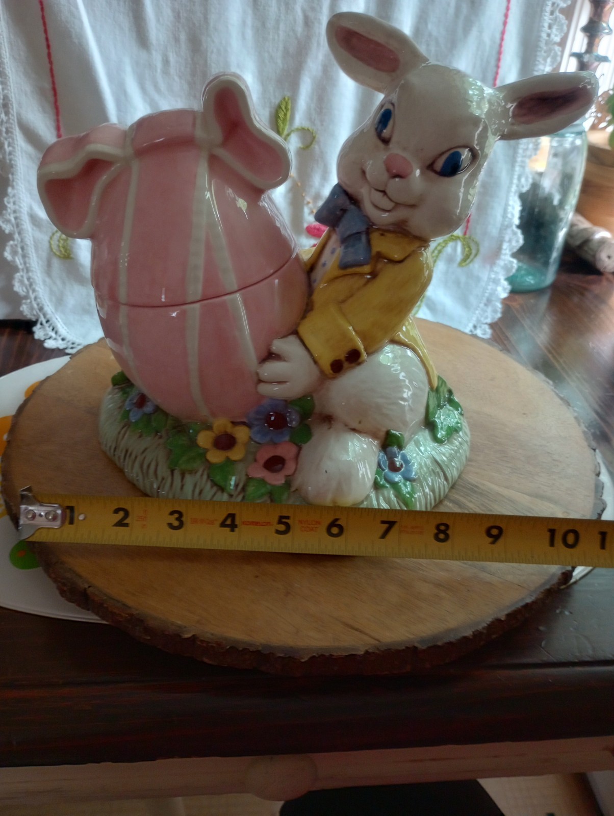 Vintage Bunny Rabbit Cookie Jar By Sittre Ceramic Productions 1978 Collectible