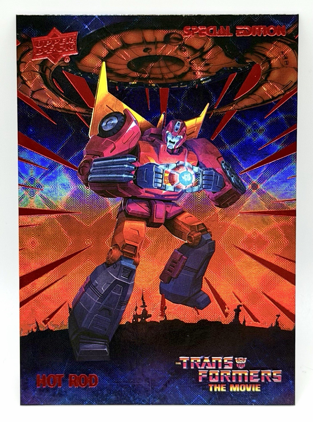 2026 Upper Deck Transformers the Movie 40th Hot Rod Anniversary RED FOIL /1986