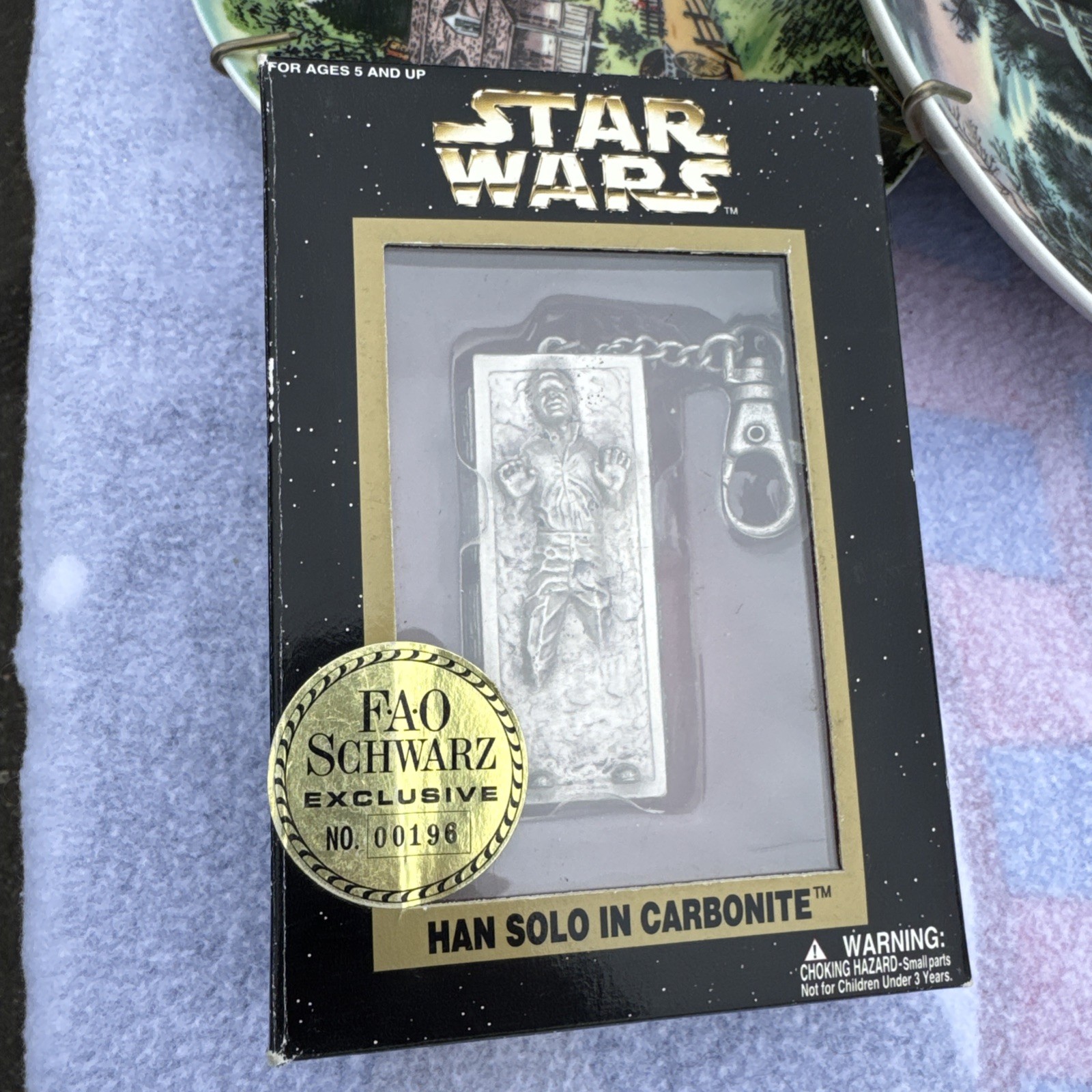 Placo Toys Star Wars Han Solo in Carbonite Keychain FAO Schwarz Exclusive 1997