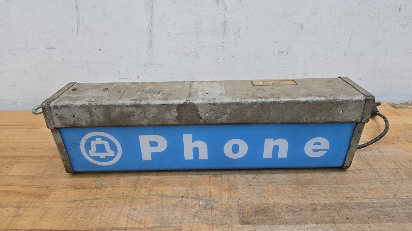 Western Electric KS-16422, Bell Telephone Phone Booth Lighted Sign *NO BULB*