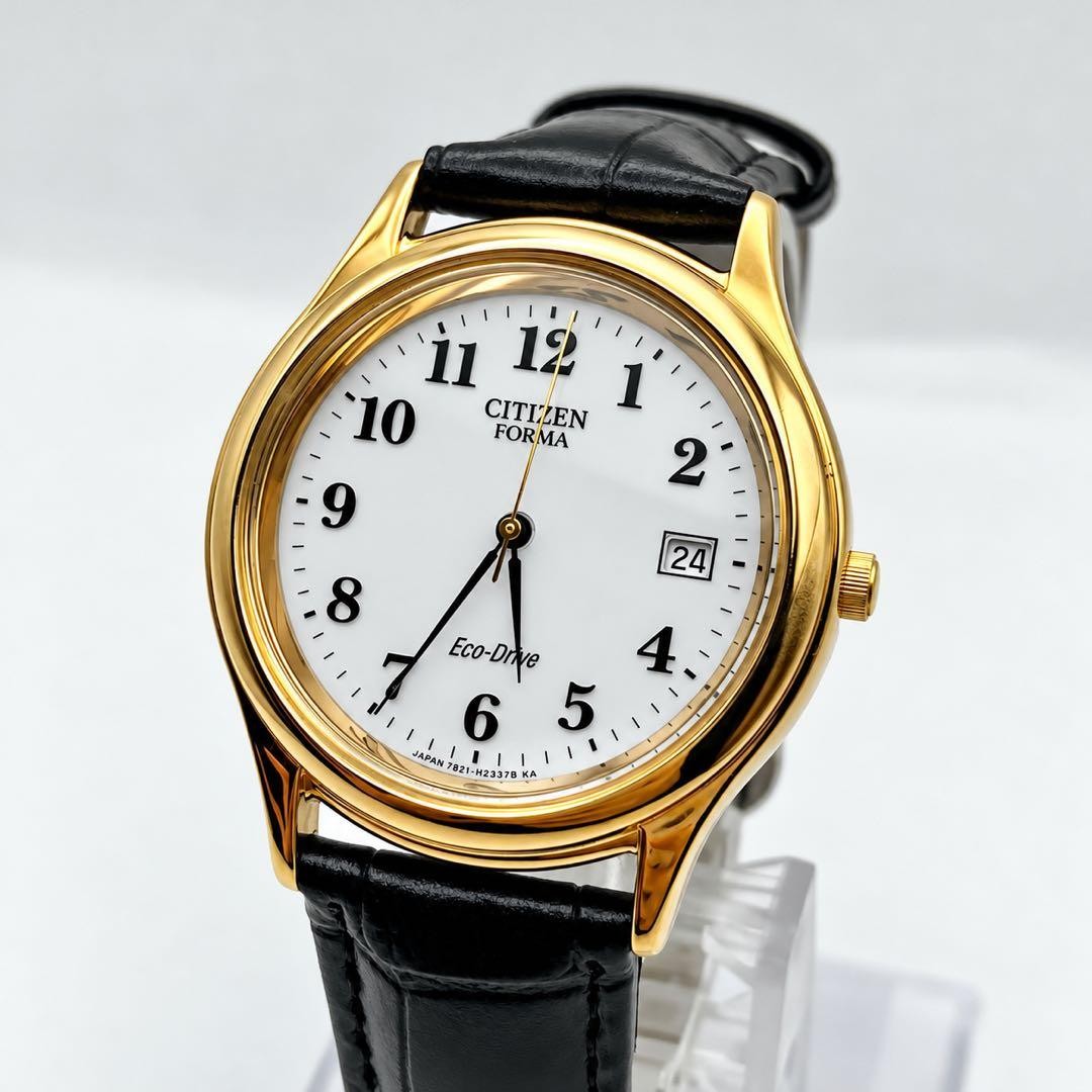 Citizen Eco-Drive Wristwatch Quartz Mens Gold