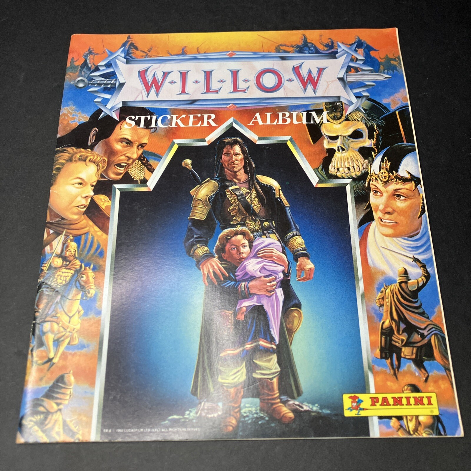 1988 PANINI, WILLOW, STICKER ALBUM BOOK New Never Used