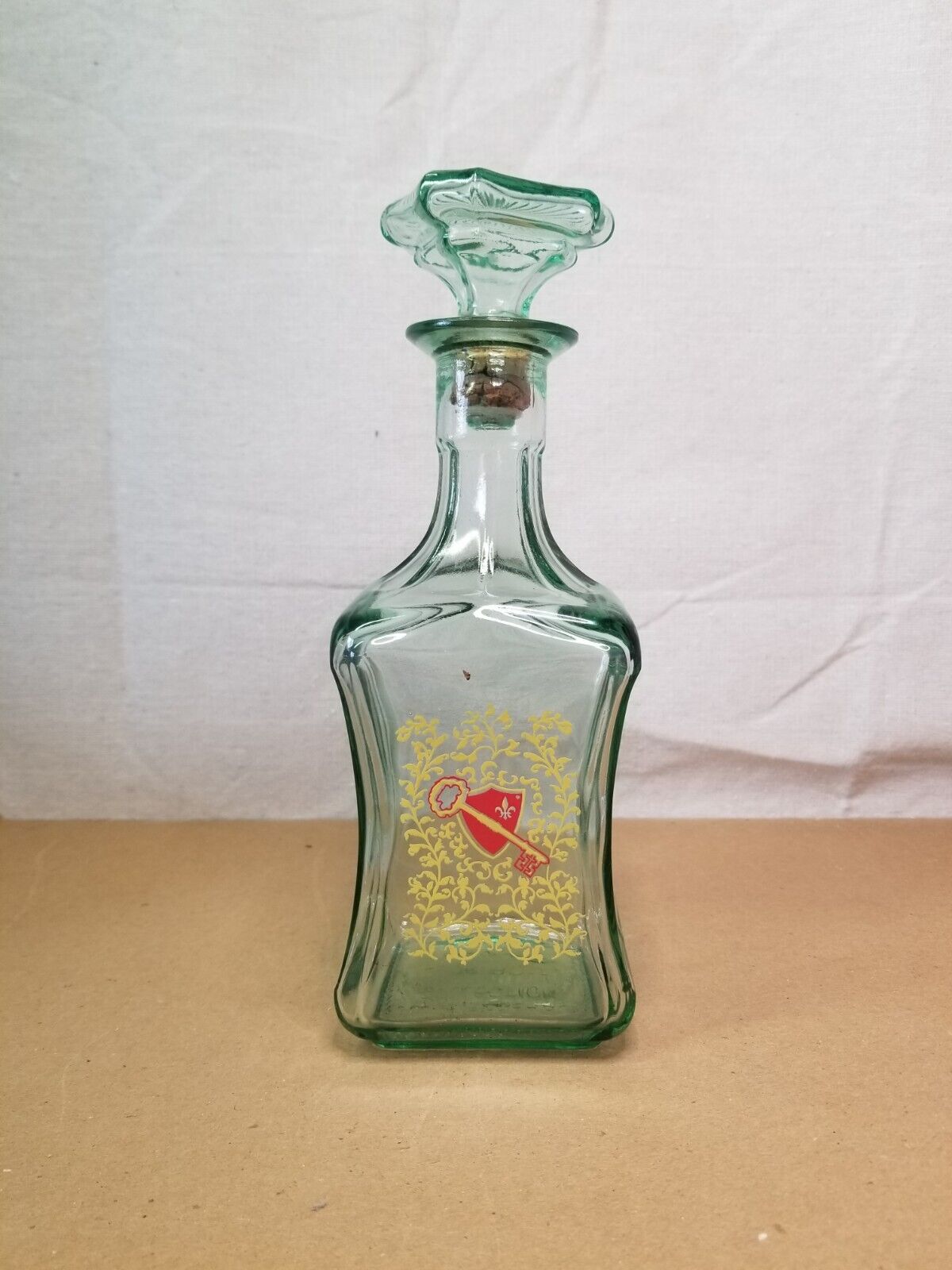 Vintage Old Fitzgerald Collection Bourbon Bottle Shield & Key