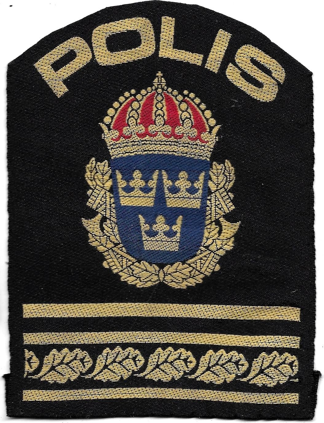 SWEDEN Polis SWEDISH Police Patch Police Badge Circa 90s SWEDEN Polis