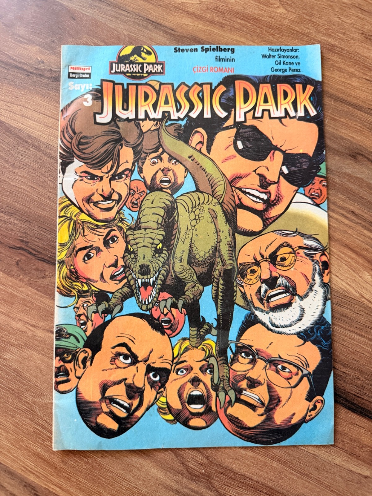 Jurassic Park #3 Turkish Comic Book Milliyet Steven Spielberg Rare Vintage Comic