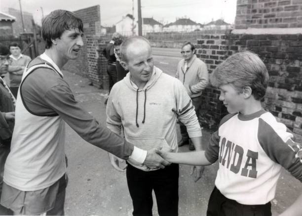 Johann Cruyff Jimmy Johnstone James Johnstone junior 1982 Old Photo