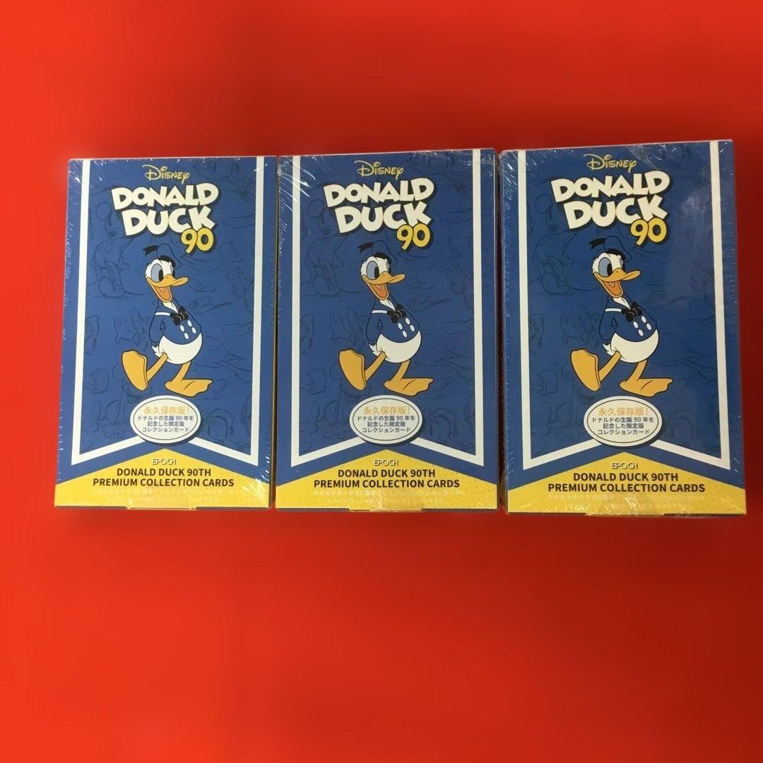 3 Box EPOCH 2024 DONALD DUCK 90th Anniversary Premium Collection Card Box Sealed