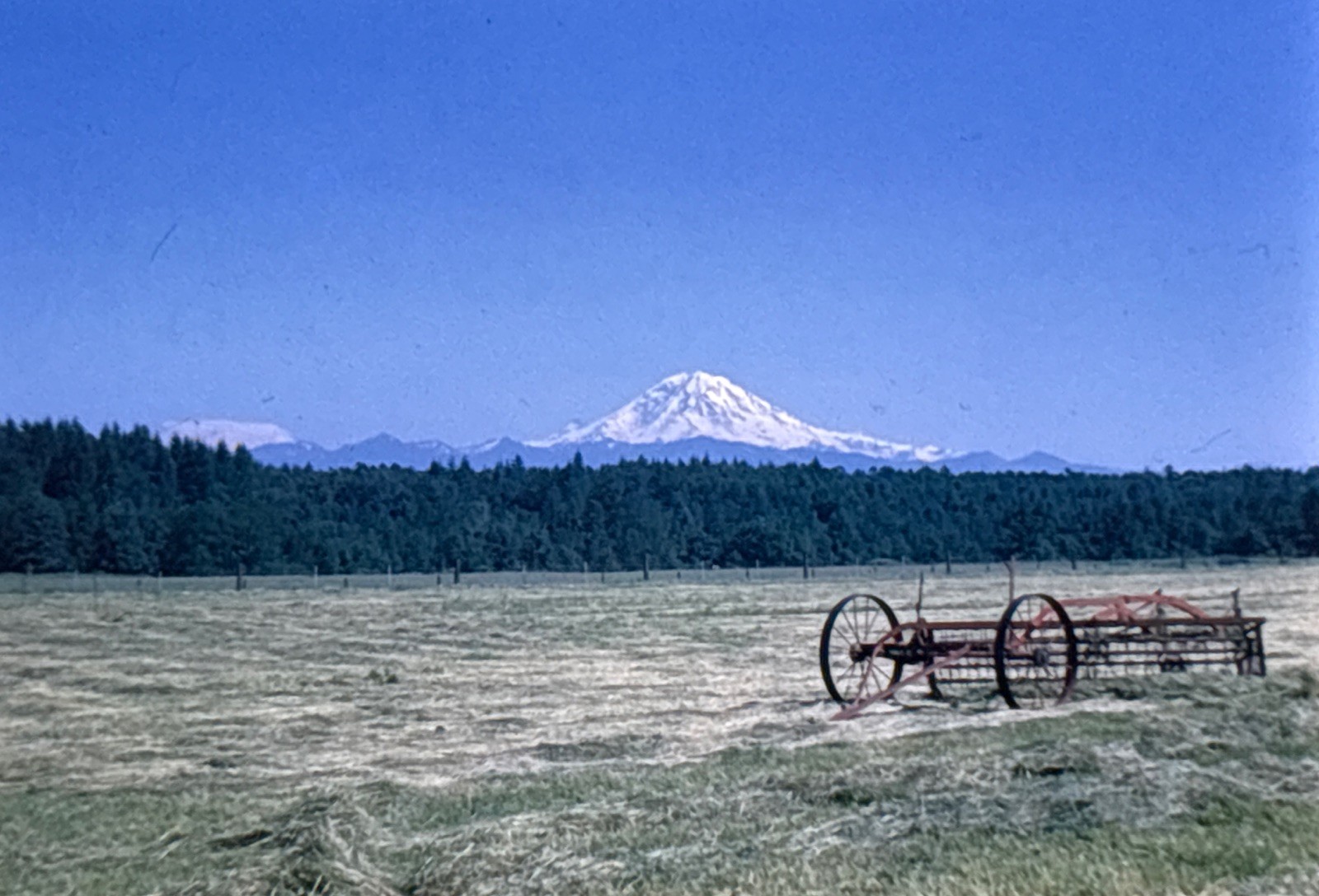 Orig 1963 Slide Mount Rainier Washington Wagon Landscape A22