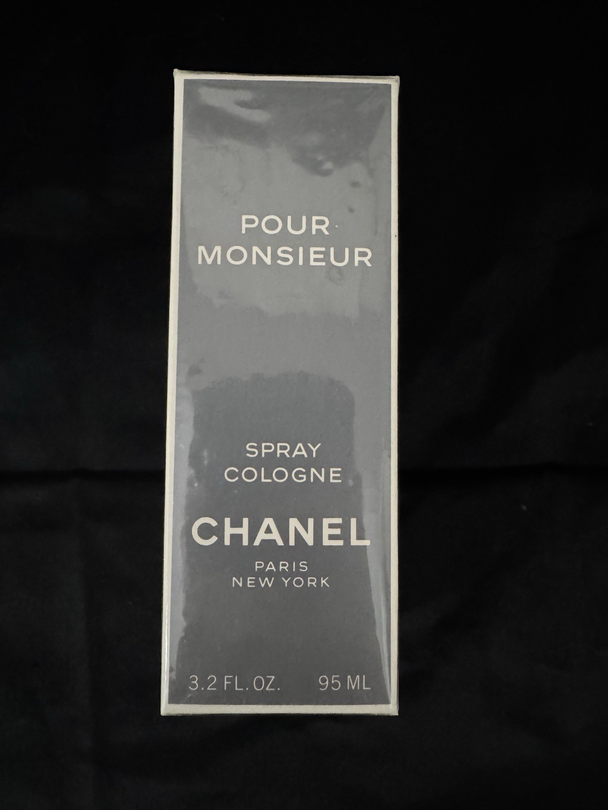 Rare NIB VTG 1980’s CHANEL Pour Monsieur Spray Cologne Paris, New York 3.2 Fl Oz
