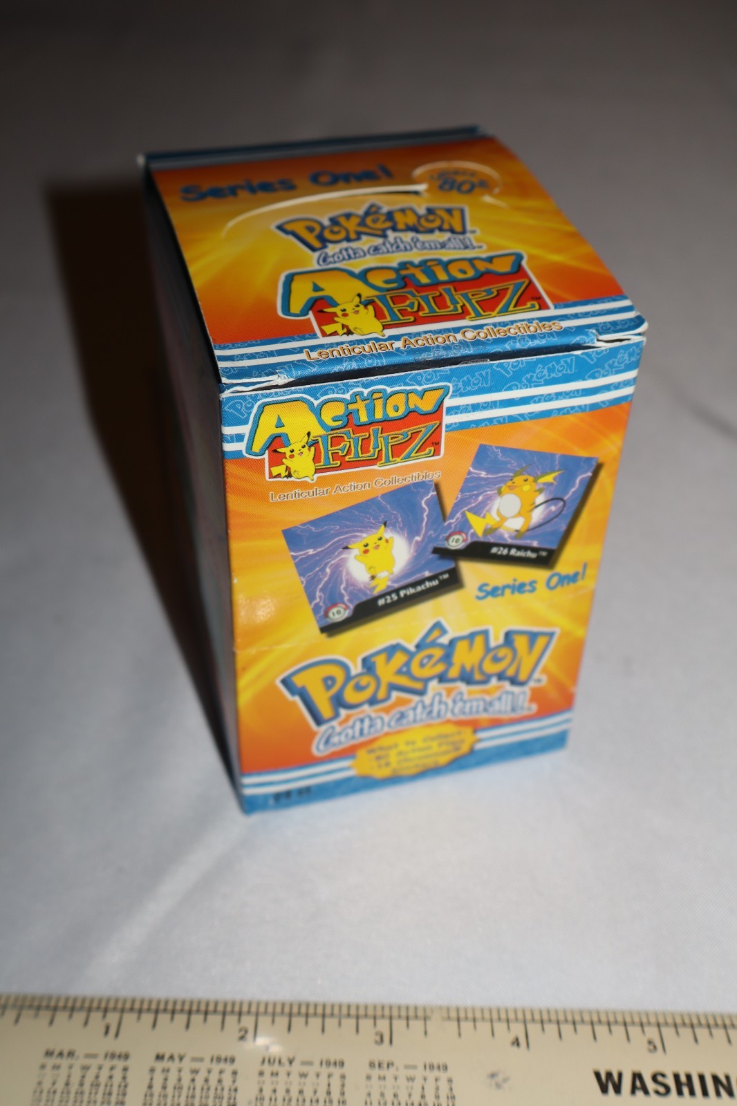 Empty 1999 Pokemon Action Flipz Series 1 Booster Display Box CCG no pack Nice