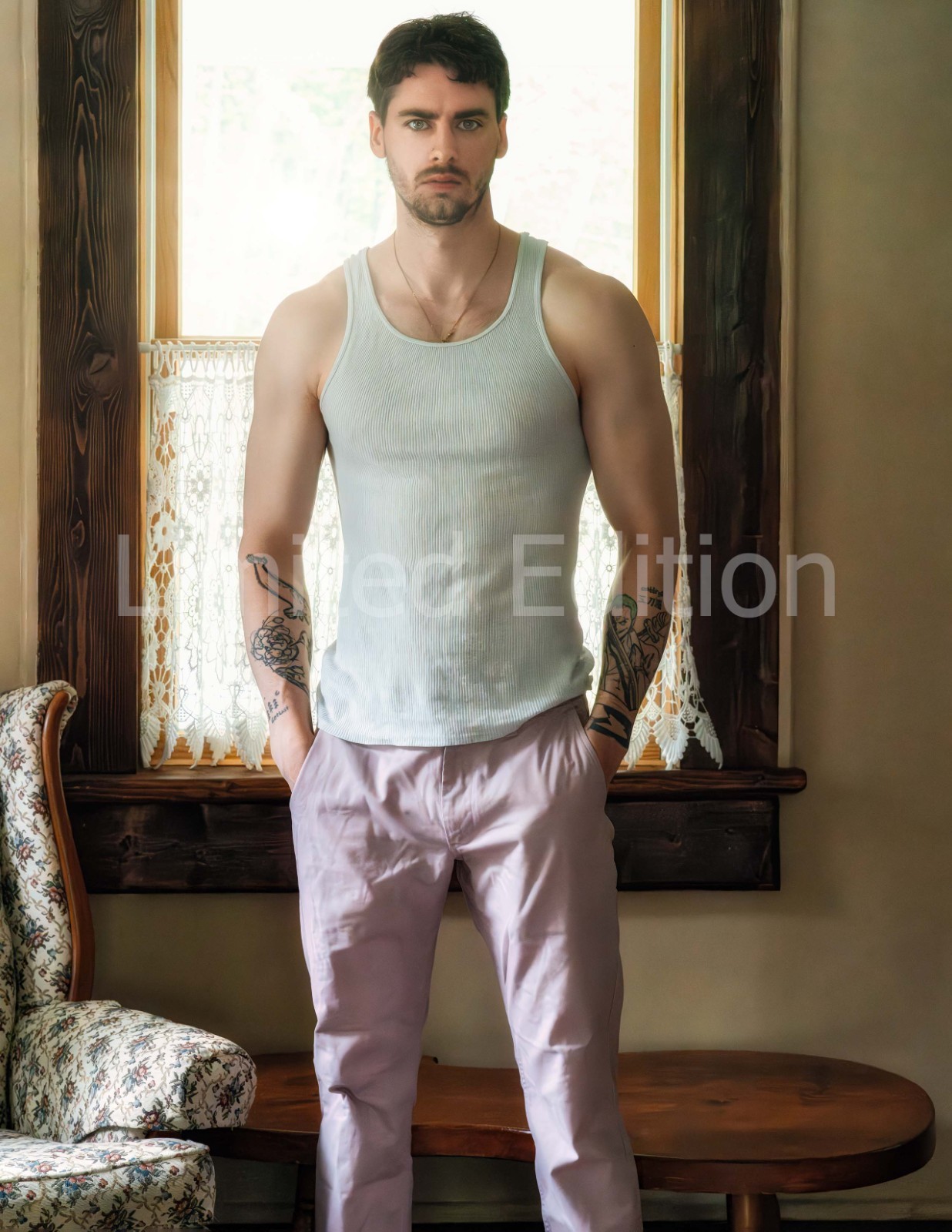 Handsome Male Nude Physique Gay Men Limited Edition Photo 8.5x11 4.24