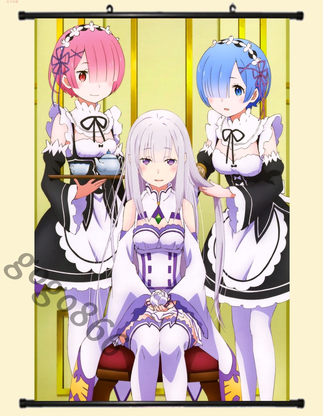Poster Re：Life in a different world from zero Wall Scroll Waterproof Otaku #4