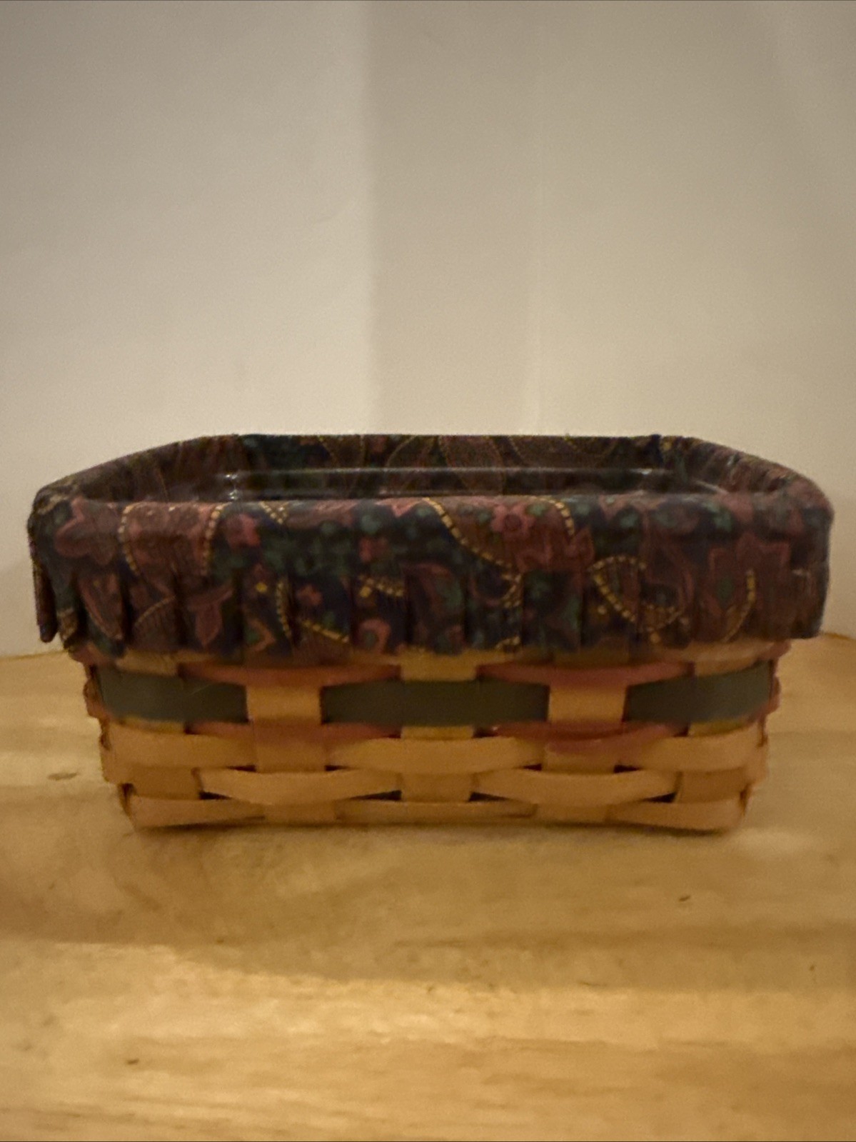 Longaberger Fathers Day Address Basket W/Liner and Protector- 1996