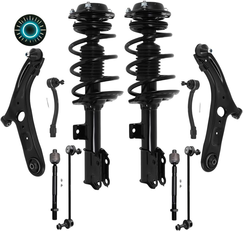 10Pcs Front Suspension Kit Struts Control Arms Ball Joints Elantra 2011-2016 NEW 10Pcs Front Suspension Kit Struts Control Arms Ball Joints Elantra 2011-2016 NEW