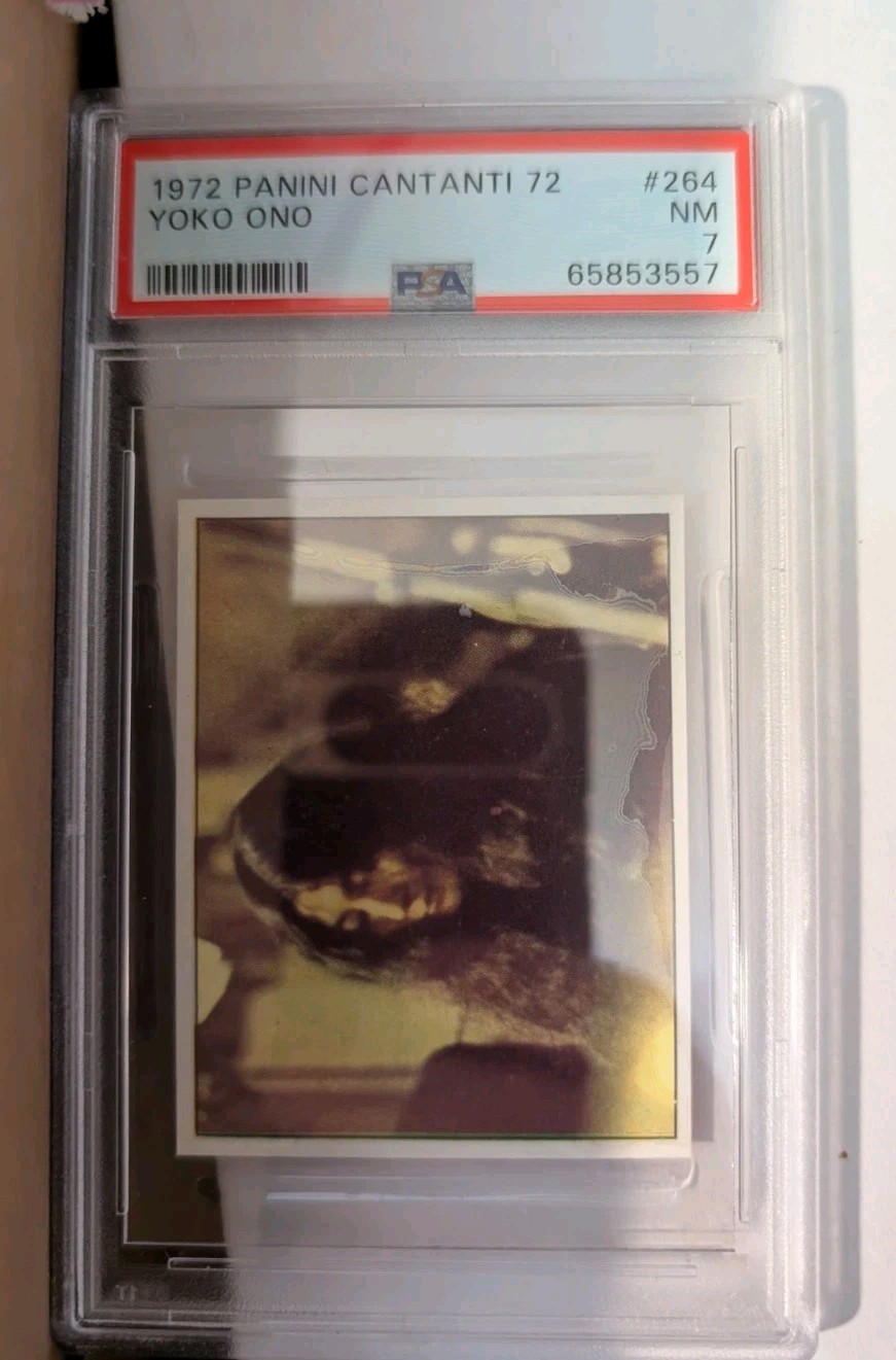 1972 PANINI CANTANTI 72 #264 Yoko Ono RC PSA 7 Pop 2 One Higher Beatles Lennon