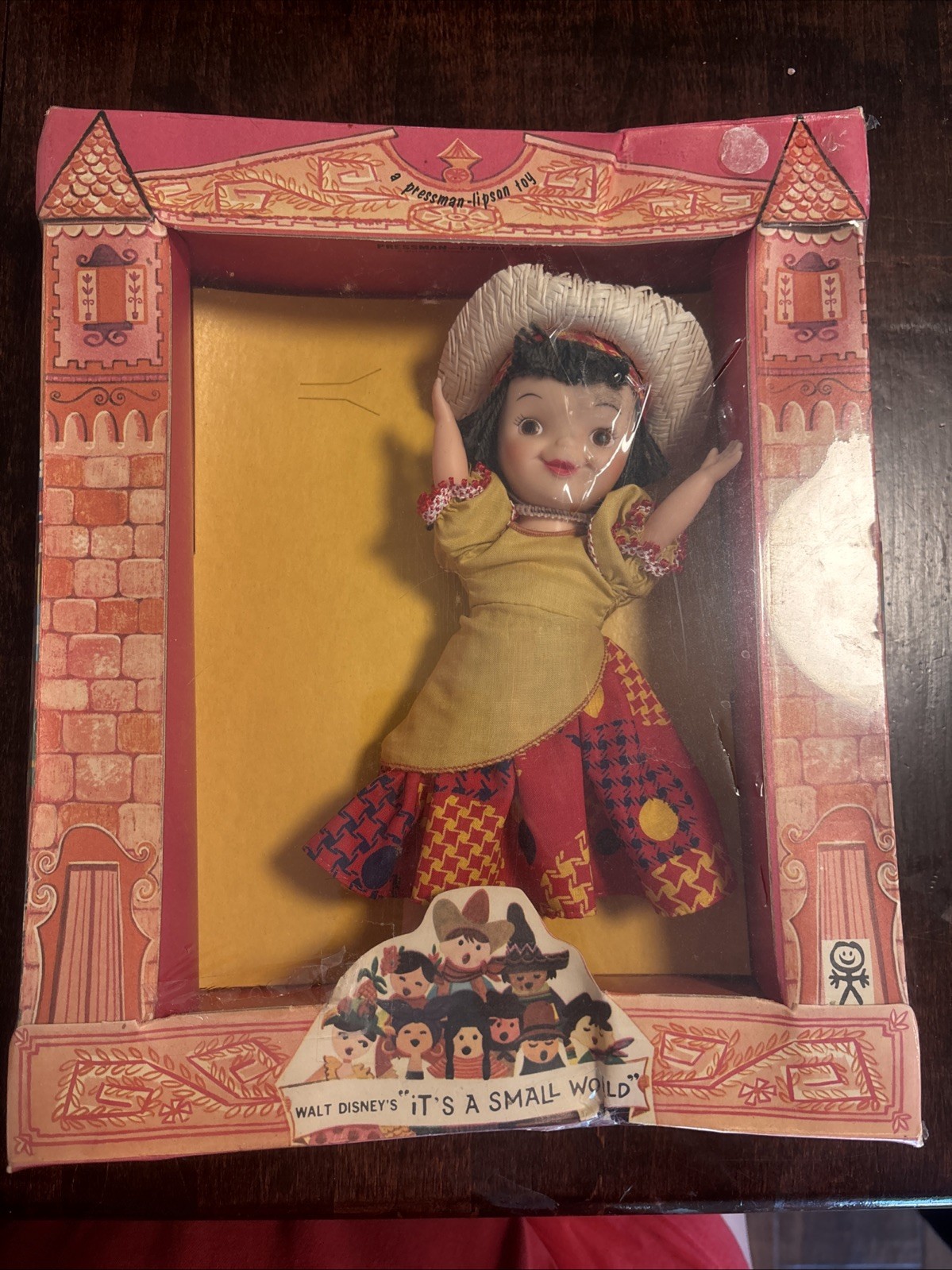 1964 NY Worlds Fair Disney Pressman It’s A Small World Doll ~ South America #D20
