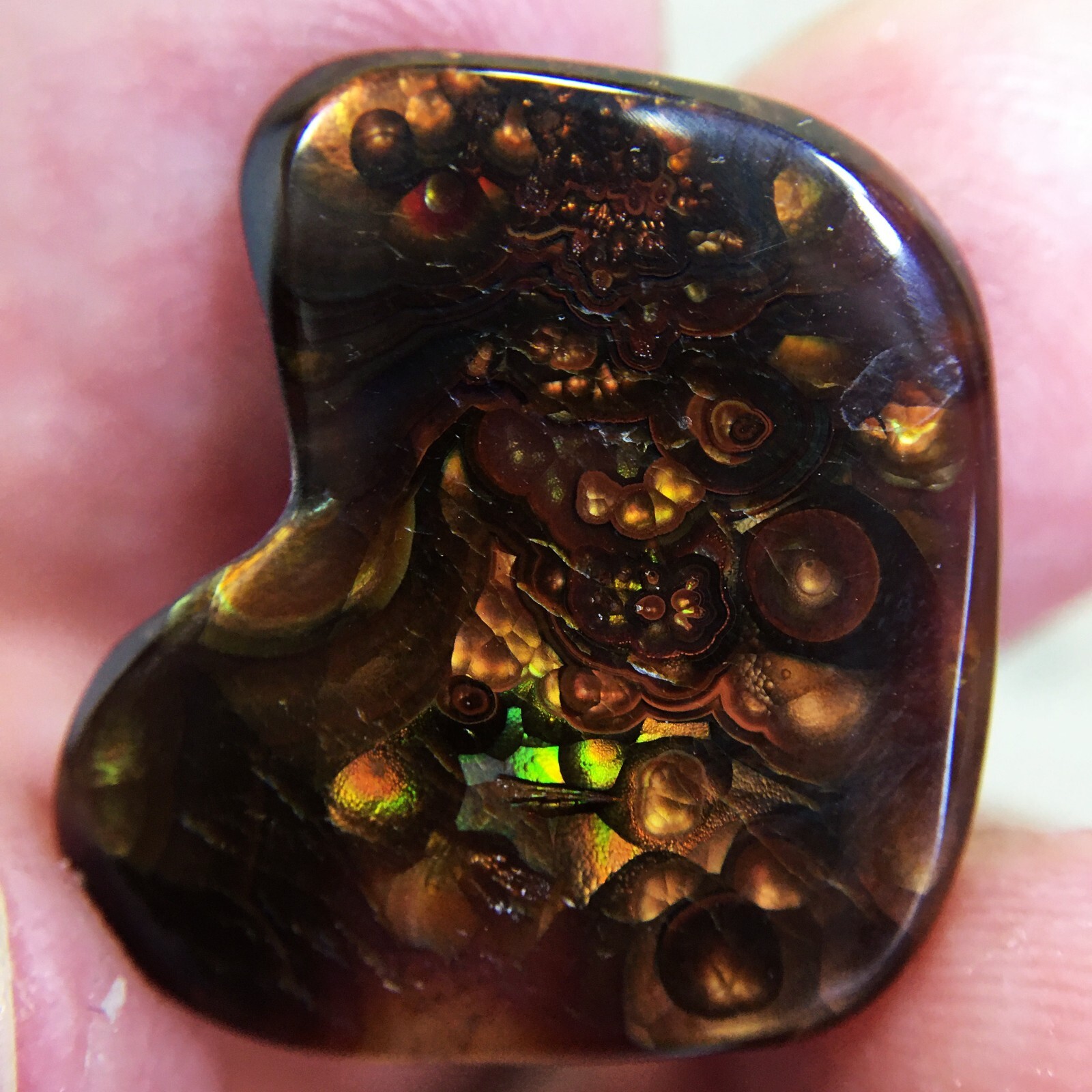 12.15Ct TOP GRADE Quality Genuine Natural Mexico Fire Agate Cabochon