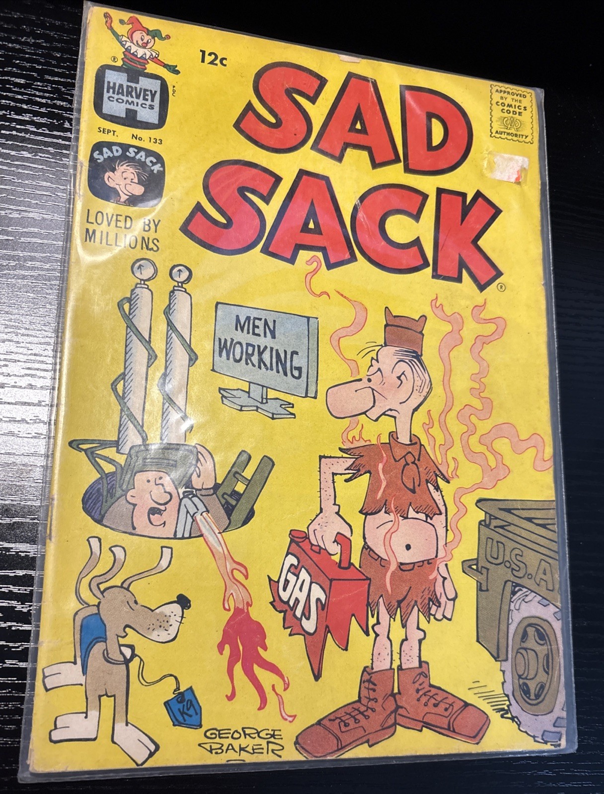 Sad Sack - Harvey Comics - 1962 Issue #133 In Plastic Sleeve
