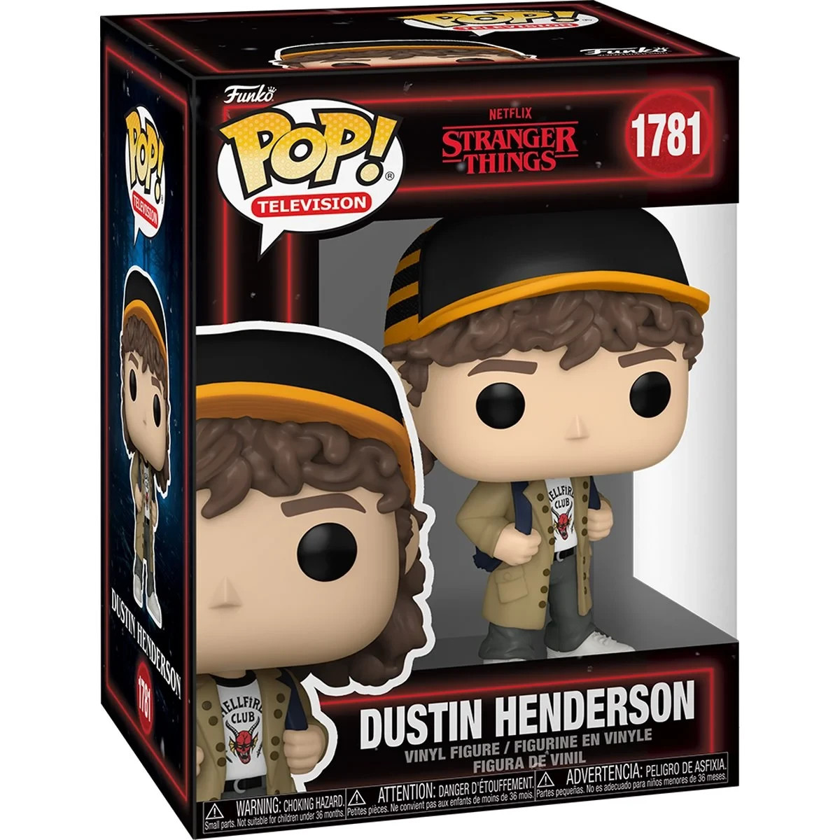 Dustin Henderson Stranger Things Season 5 Funko Pop #1781 Five Hellfire Club TV