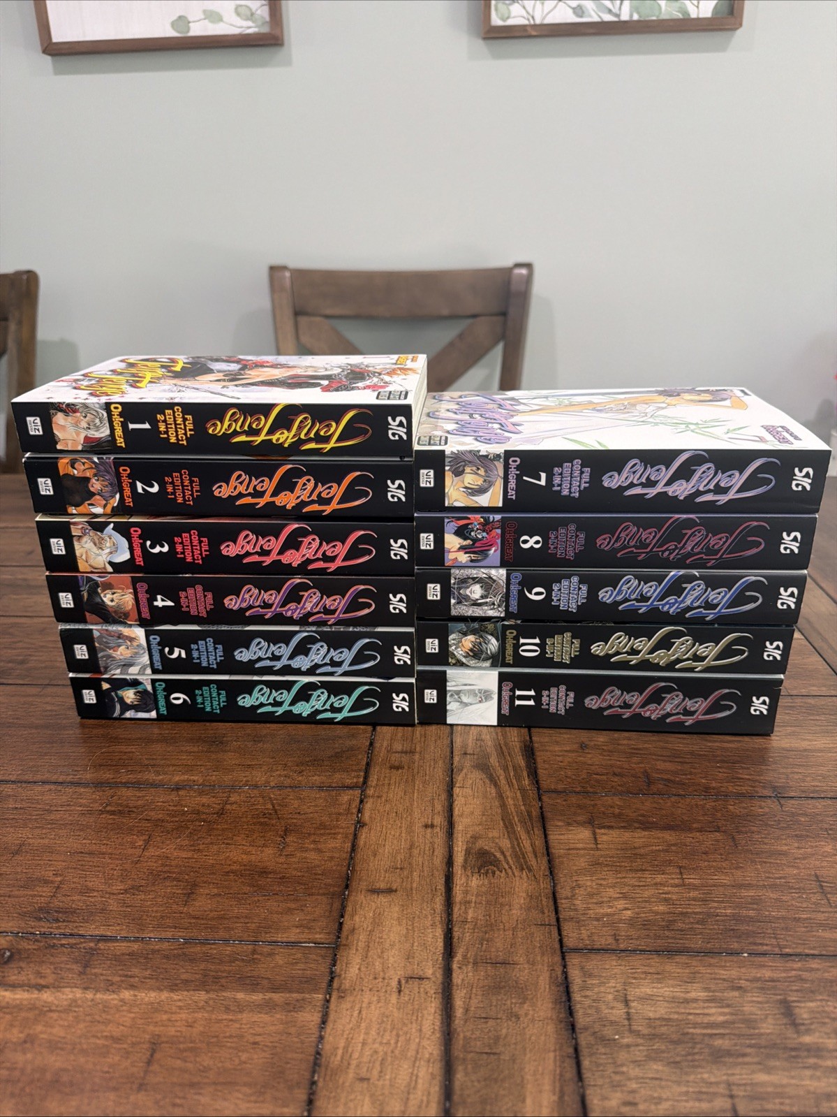 Tenjo Tenge Full Contact Edition Manga Volumes 1-11 Complete English OOP