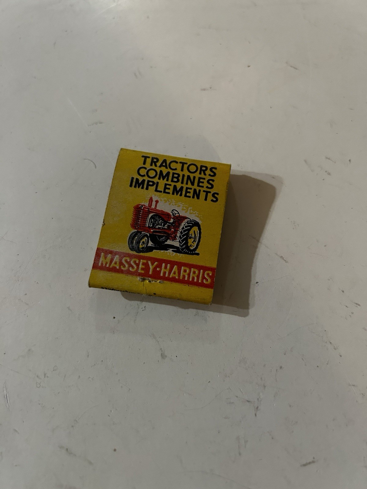 Vintage Massey Harris Tractor Combine Implements Advertising Matchbook 1947