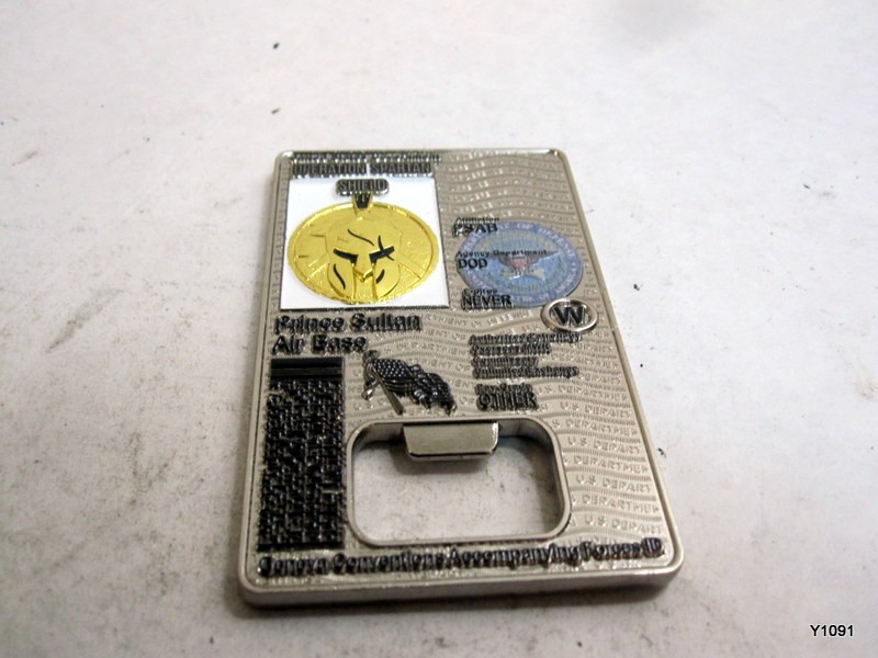 Operation Spartan Shield PSAB Prince Sultan Air Base CAC Challenge Coin Opener