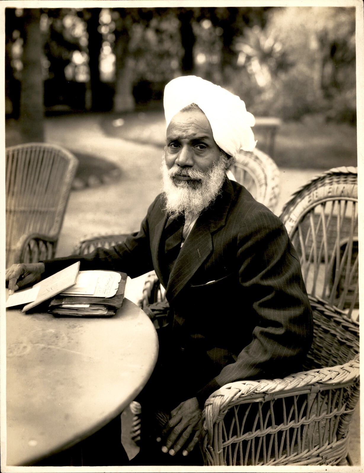GA212 Orig Underwood Photo SHEPHEARD'S HOTEL FORTUNE TELLER APPROX 1920s CAIRO