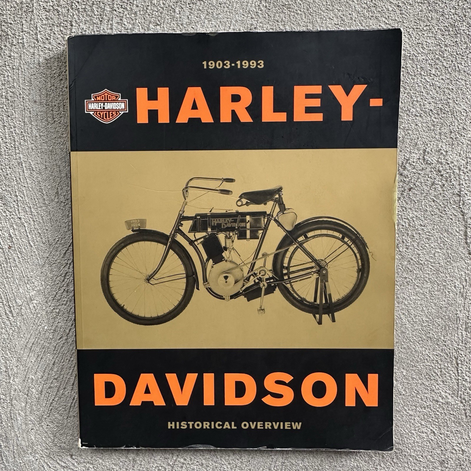 Harley Davidson 1903-1993 Historical Overview Book: Soft Cover