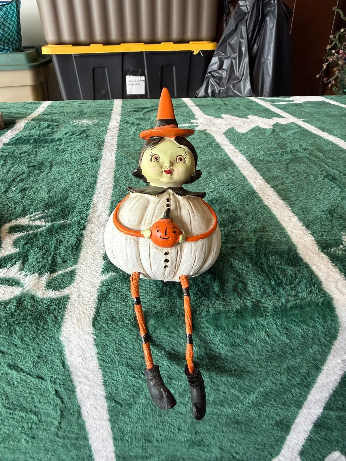 Johanna Parker Halloween Witch Pumpkin Shelf Sitter