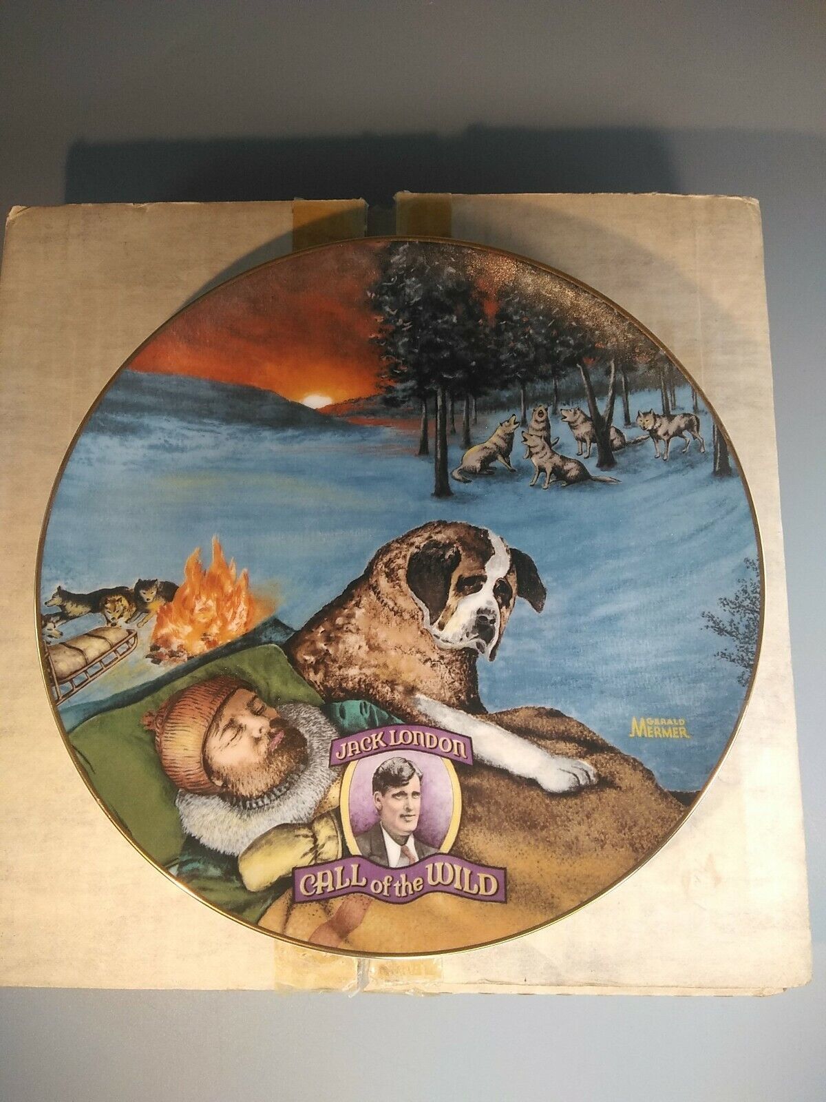 1983 American Classics Call Of The Wild Collector Porcelain Plate VG+ (M1)