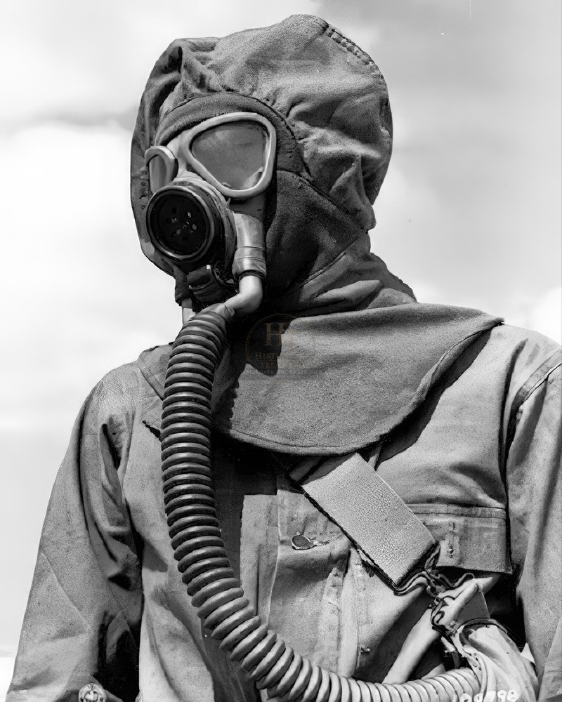 Chemical Warfare Soldier Training At Fort Bliss Texas 8x10 Print WWII HT4136318