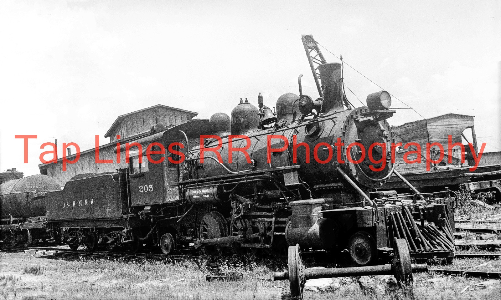 Oklahoma & Rich Mountain RR #205  Pine Valley OK 7-1937 Monypeny New 8x10 Photo