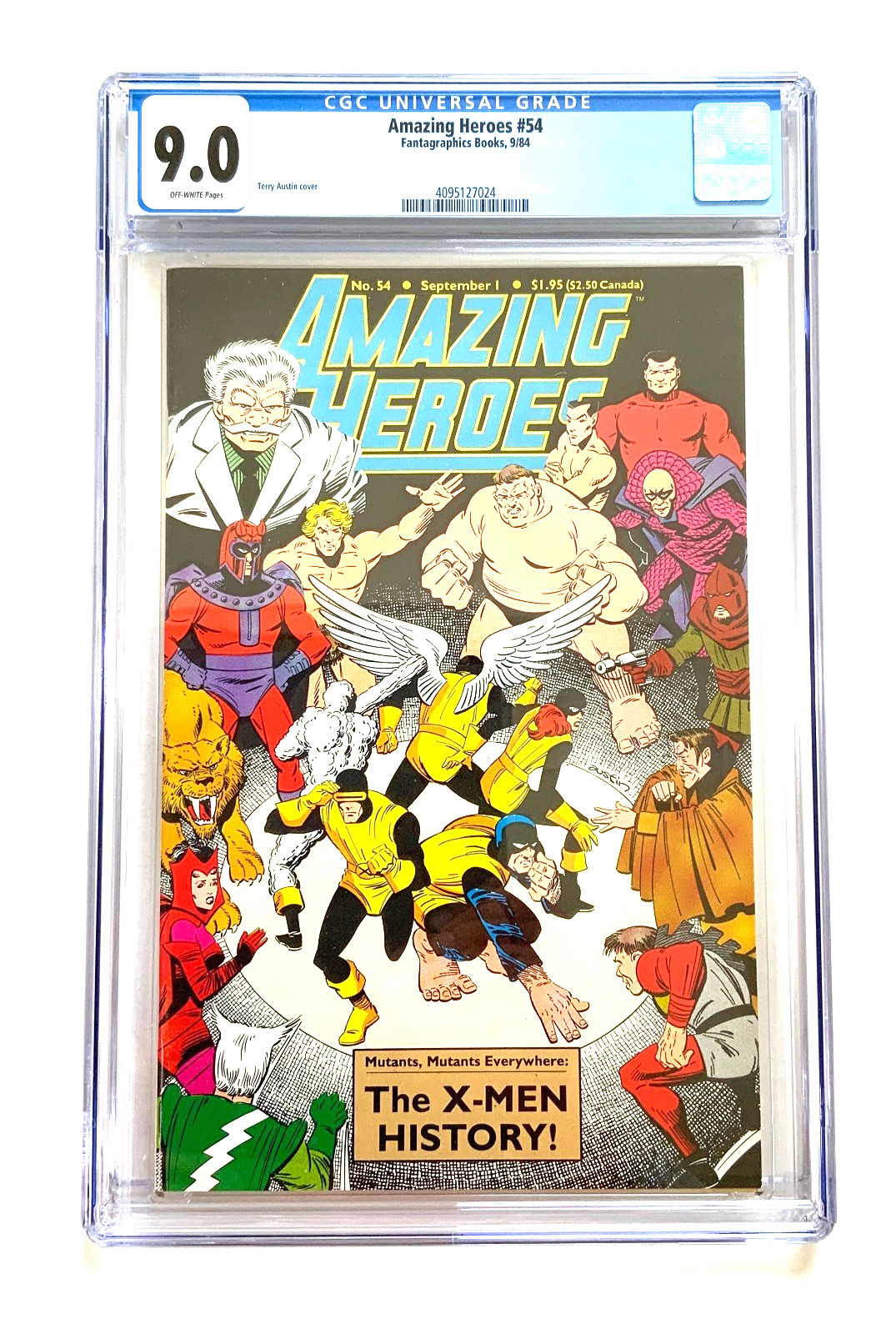 Amazing Heroes #54 The X-Men History CGC 9.0 Graded Slab Ships Free & Fast